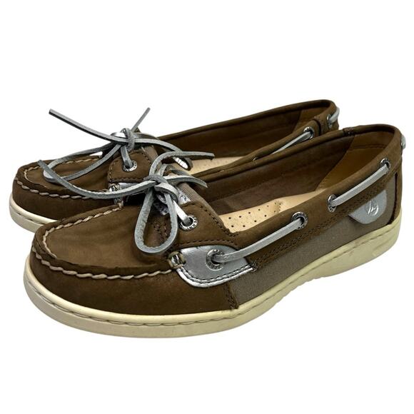 Sperry Angelfish leather Boat shoes light gray - 6 - Picture 2 of 12